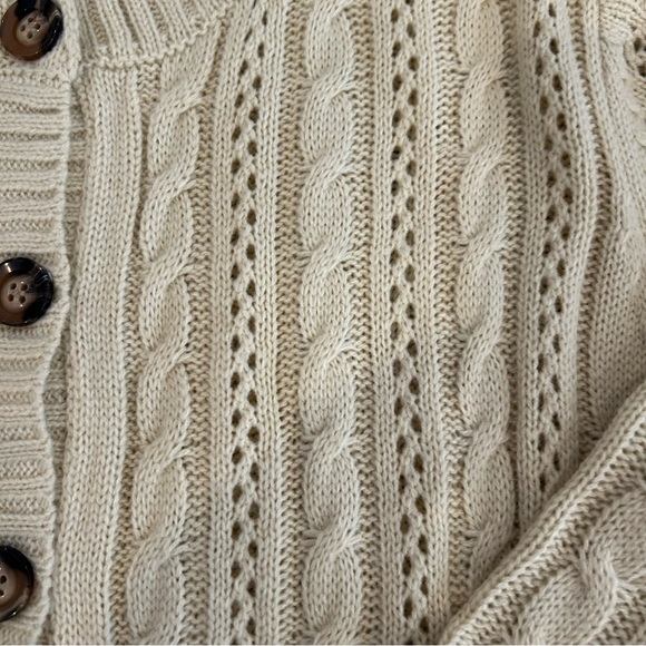 NEW Cabled Cardigan Sweater NEW - Picture 5 of 9